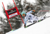 Felix Neureuther of Germany skiing in first run of men giant slalom race of Audi FIS Alpine skiing World cup in Garmisch-Partenkirchen, Germany. Men giant slalom race of Audi FIS Alpine skiing World cup season 2014-2015, was held on Sunday, 1st of March 2015 in Garmisch-Partenkirchen, Germany.
