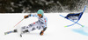 Felix Neureuther of Germany skiing in first run of men giant slalom race of Audi FIS Alpine skiing World cup in Garmisch-Partenkirchen, Germany. Men giant slalom race of Audi FIS Alpine skiing World cup season 2014-2015, was held on Sunday, 1st of March 2015 in Garmisch-Partenkirchen, Germany.
