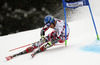 Benjamin Raich of Austria skiing in first run of men giant slalom race of Audi FIS Alpine skiing World cup in Garmisch-Partenkirchen, Germany. Men giant slalom race of Audi FIS Alpine skiing World cup season 2014-2015, was held on Sunday, 1st of March 2015 in Garmisch-Partenkirchen, Germany.
