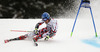 Benjamin Raich of Austria skiing in first run of men giant slalom race of Audi FIS Alpine skiing World cup in Garmisch-Partenkirchen, Germany. Men giant slalom race of Audi FIS Alpine skiing World cup season 2014-2015, was held on Sunday, 1st of March 2015 in Garmisch-Partenkirchen, Germany.
