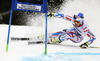 Alexis Pinturault of France skiing in first run of men giant slalom race of Audi FIS Alpine skiing World cup in Garmisch-Partenkirchen, Germany. Men giant slalom race of Audi FIS Alpine skiing World cup season 2014-2015, was held on Sunday, 1st of March 2015 in Garmisch-Partenkirchen, Germany.
