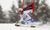 Carlo Janka of Switzerland skiing in first run of men giant slalom race of Audi FIS Alpine skiing World cup in Garmisch-Partenkirchen, Germany. Men giant slalom race of Audi FIS Alpine skiing World cup season 2014-2015, was held on Sunday, 1st of March 2015 in Garmisch-Partenkirchen, Germany.
