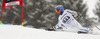 Matts Olsson of Sweden skiing in first run of men giant slalom race of Audi FIS Alpine skiing World cup in Garmisch-Partenkirchen, Germany. Men giant slalom race of Audi FIS Alpine skiing World cup season 2014-2015, was held on Sunday, 1st of March 2015 in Garmisch-Partenkirchen, Germany.
