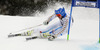 Matts Olsson of Sweden skiing in first run of men giant slalom race of Audi FIS Alpine skiing World cup in Garmisch-Partenkirchen, Germany. Men giant slalom race of Audi FIS Alpine skiing World cup season 2014-2015, was held on Sunday, 1st of March 2015 in Garmisch-Partenkirchen, Germany.
