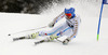 Matts Olsson of Sweden skiing in first run of men giant slalom race of Audi FIS Alpine skiing World cup in Garmisch-Partenkirchen, Germany. Men giant slalom race of Audi FIS Alpine skiing World cup season 2014-2015, was held on Sunday, 1st of March 2015 in Garmisch-Partenkirchen, Germany.
