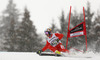 Roberto Nani of Italy skiing in first run of men giant slalom race of Audi FIS Alpine skiing World cup in Garmisch-Partenkirchen, Germany. Men giant slalom race of Audi FIS Alpine skiing World cup season 2014-2015, was held on Sunday, 1st of March 2015 in Garmisch-Partenkirchen, Germany.
