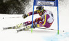 Kjetil Jansrud of Norway skiing in first run of men giant slalom race of Audi FIS Alpine skiing World cup in Garmisch-Partenkirchen, Germany. Men giant slalom race of Audi FIS Alpine skiing World cup season 2014-2015, was held on Sunday, 1st of March 2015 in Garmisch-Partenkirchen, Germany.
