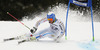 Andre Myhrer of Sweden skiing in first run of men giant slalom race of Audi FIS Alpine skiing World cup in Garmisch-Partenkirchen, Germany. Men giant slalom race of Audi FIS Alpine skiing World cup season 2014-2015, was held on Sunday, 1st of March 2015 in Garmisch-Partenkirchen, Germany.
