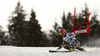 Samu Torsti of Finland skiing in first run of men giant slalom race of Audi FIS Alpine skiing World cup in Garmisch-Partenkirchen, Germany. Men giant slalom race of Audi FIS Alpine skiing World cup season 2014-2015, was held on Sunday, 1st of March 2015 in Garmisch-Partenkirchen, Germany.
