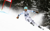 Felix Neureuther of Germany skiing in first run of men giant slalom race of Audi FIS Alpine skiing World cup in Garmisch-Partenkirchen, Germany. Men giant slalom race of Audi FIS Alpine skiing World cup season 2014-2015, was held on Sunday, 1st of March 2015 in Garmisch-Partenkirchen, Germany.
