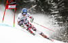 Benjamin Raich of Austria skiing in first run of men giant slalom race of Audi FIS Alpine skiing World cup in Garmisch-Partenkirchen, Germany. Men giant slalom race of Audi FIS Alpine skiing World cup season 2014-2015, was held on Sunday, 1st of March 2015 in Garmisch-Partenkirchen, Germany.
