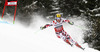 Marcel Hirscher of Austria skiing in first run of men giant slalom race of Audi FIS Alpine skiing World cup in Garmisch-Partenkirchen, Germany. Men giant slalom race of Audi FIS Alpine skiing World cup season 2014-2015, was held on Sunday, 1st of March 2015 in Garmisch-Partenkirchen, Germany.
