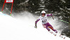 Henrik Kristoffersen of Norway skiing in first run of men giant slalom race of Audi FIS Alpine skiing World cup in Garmisch-Partenkirchen, Germany. Men giant slalom race of Audi FIS Alpine skiing World cup season 2014-2015, was held on Sunday, 1st of March 2015 in Garmisch-Partenkirchen, Germany.
