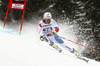 Gino Caviezel of Switzerland skiing in first run of men giant slalom race of Audi FIS Alpine skiing World cup in Garmisch-Partenkirchen, Germany. Men giant slalom race of Audi FIS Alpine skiing World cup season 2014-2015, was held on Sunday, 1st of March 2015 in Garmisch-Partenkirchen, Germany.
