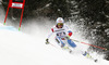 Gino Caviezel of Switzerland skiing in first run of men giant slalom race of Audi FIS Alpine skiing World cup in Garmisch-Partenkirchen, Germany. Men giant slalom race of Audi FIS Alpine skiing World cup season 2014-2015, was held on Sunday, 1st of March 2015 in Garmisch-Partenkirchen, Germany.
