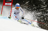 Andre Myhrer of Sweden skiing in first run of men giant slalom race of Audi FIS Alpine skiing World cup in Garmisch-Partenkirchen, Germany. Men giant slalom race of Audi FIS Alpine skiing World cup season 2014-2015, was held on Sunday, 1st of March 2015 in Garmisch-Partenkirchen, Germany.
