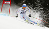Andre Myhrer of Sweden skiing in first run of men giant slalom race of Audi FIS Alpine skiing World cup in Garmisch-Partenkirchen, Germany. Men giant slalom race of Audi FIS Alpine skiing World cup season 2014-2015, was held on Sunday, 1st of March 2015 in Garmisch-Partenkirchen, Germany.
