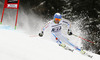 Andre Myhrer of Sweden skiing in first run of men giant slalom race of Audi FIS Alpine skiing World cup in Garmisch-Partenkirchen, Germany. Men giant slalom race of Audi FIS Alpine skiing World cup season 2014-2015, was held on Sunday, 1st of March 2015 in Garmisch-Partenkirchen, Germany.
