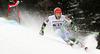 Zan Kranjec of Slovenia skiing in first run of men giant slalom race of Audi FIS Alpine skiing World cup in Garmisch-Partenkirchen, Germany. Men giant slalom race of Audi FIS Alpine skiing World cup season 2014-2015, was held on Sunday, 1st of March 2015 in Garmisch-Partenkirchen, Germany.
