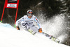 Alexander Schmid of Germany skiing in first run of men giant slalom race of Audi FIS Alpine skiing World cup in Garmisch-Partenkirchen, Germany. Men giant slalom race of Audi FIS Alpine skiing World cup season 2014-2015, was held on Sunday, 1st of March 2015 in Garmisch-Partenkirchen, Germany.
