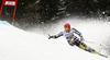 Samu Torsti of Finland skiing in first run of men giant slalom race of Audi FIS Alpine skiing World cup in Garmisch-Partenkirchen, Germany. Men giant slalom race of Audi FIS Alpine skiing World cup season 2014-2015, was held on Sunday, 1st of March 2015 in Garmisch-Partenkirchen, Germany.
