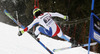 Elia Zurbriggen of Switzerland skiing in first run of men giant slalom race of Audi FIS Alpine skiing World cup in Garmisch-Partenkirchen, Germany. Men giant slalom race of Audi FIS Alpine skiing World cup season 2014-2015, was held on Sunday, 1st of March 2015 in Garmisch-Partenkirchen, Germany.
