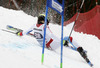 Elia Zurbriggen of Switzerland skiing in first run of men giant slalom race of Audi FIS Alpine skiing World cup in Garmisch-Partenkirchen, Germany. Men giant slalom race of Audi FIS Alpine skiing World cup season 2014-2015, was held on Sunday, 1st of March 2015 in Garmisch-Partenkirchen, Germany.
