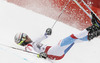 Elia Zurbriggen of Switzerland skiing in first run of men giant slalom race of Audi FIS Alpine skiing World cup in Garmisch-Partenkirchen, Germany. Men giant slalom race of Audi FIS Alpine skiing World cup season 2014-2015, was held on Sunday, 1st of March 2015 in Garmisch-Partenkirchen, Germany.
