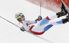 Elia Zurbriggen of Switzerland skiing in first run of men giant slalom race of Audi FIS Alpine skiing World cup in Garmisch-Partenkirchen, Germany. Men giant slalom race of Audi FIS Alpine skiing World cup season 2014-2015, was held on Sunday, 1st of March 2015 in Garmisch-Partenkirchen, Germany.
