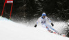 Calle Lindh of Sweden skiing in first run of men giant slalom race of Audi FIS Alpine skiing World cup in Garmisch-Partenkirchen, Germany. Men giant slalom race of Audi FIS Alpine skiing World cup season 2014-2015, was held on Sunday, 1st of March 2015 in Garmisch-Partenkirchen, Germany.
