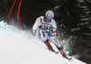 Thomas Tumler of Switzerland skiing in first run of men giant slalom race of Audi FIS Alpine skiing World cup in Garmisch-Partenkirchen, Germany. Men giant slalom race of Audi FIS Alpine skiing World cup season 2014-2015, was held on Sunday, 1st of March 2015 in Garmisch-Partenkirchen, Germany.
