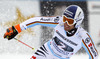 Fritz Dopfer of Germany reacts in finish of the second run of men giant slalom race of Audi FIS Alpine skiing World cup in Garmisch-Partenkirchen, Germany. Men giant slalom race of Audi FIS Alpine skiing World cup season 2014-2015, was held on Sunday, 1st of March 2015 in Garmisch-Partenkirchen, Germany.
