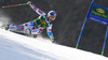 Alexis Pinturault of France skiing in first run of men giant slalom race of Audi FIS Alpine skiing World cup in Kranjska Gora, Slovenia. Men giant slalom race of Audi FIS Alpine skiing World cup season 2014-2015, was held on Saturday, 14th of March 2015 in Kranjska Gora, Slovenia.
