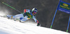 Ted Ligety of USA skiing in first run of men giant slalom race of Audi FIS Alpine skiing World cup in Kranjska Gora, Slovenia. Men giant slalom race of Audi FIS Alpine skiing World cup season 2014-2015, was held on Saturday, 14th of March 2015 in Kranjska Gora, Slovenia.
