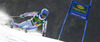 Matts Olsson of Sweden skiing in first run of men giant slalom race of Audi FIS Alpine skiing World cup in Kranjska Gora, Slovenia. Men giant slalom race of Audi FIS Alpine skiing World cup season 2014-2015, was held on Saturday, 14th of March 2015 in Kranjska Gora, Slovenia.
