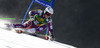 Henrik Kristoffersen of Norway skiing in first run of men giant slalom race of Audi FIS Alpine skiing World cup in Kranjska Gora, Slovenia. Men giant slalom race of Audi FIS Alpine skiing World cup season 2014-2015, was held on Saturday, 14th of March 2015 in Kranjska Gora, Slovenia.
