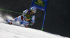 Carlo Janka of Switzerland skiing in first run of men giant slalom race of Audi FIS Alpine skiing World cup in Kranjska Gora, Slovenia. Men giant slalom race of Audi FIS Alpine skiing World cup season 2014-2015, was held on Saturday, 14th of March 2015 in Kranjska Gora, Slovenia.
