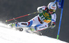 Gino Caviezel of Switzerland skiing in first run of men giant slalom race of Audi FIS Alpine skiing World cup in Kranjska Gora, Slovenia. Men giant slalom race of Audi FIS Alpine skiing World cup season 2014-2015, was held on Saturday, 14th of March 2015 in Kranjska Gora, Slovenia.
