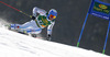 Andre Myhrer of Sweden skiing in first run of men giant slalom race of Audi FIS Alpine skiing World cup in Kranjska Gora, Slovenia. Men giant slalom race of Audi FIS Alpine skiing World cup season 2014-2015, was held on Saturday, 14th of March 2015 in Kranjska Gora, Slovenia.
