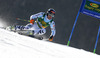 Alexander Schmid of Germany skiing in first run of men giant slalom race of Audi FIS Alpine skiing World cup in Kranjska Gora, Slovenia. Men giant slalom race of Audi FIS Alpine skiing World cup season 2014-2015, was held on Saturday, 14th of March 2015 in Kranjska Gora, Slovenia.
