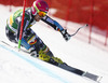 Samu Torsti of Finland skiing in first run of men giant slalom race of Audi FIS Alpine skiing World cup in Kranjska Gora, Slovenia. Men giant slalom race of Audi FIS Alpine skiing World cup season 2014-2015, was held on Saturday, 14th of March 2015 in Kranjska Gora, Slovenia.
