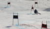 Stefan Luitz of Germany skiing in the second run of men giant slalom race of Audi FIS Alpine skiing World cup in Kranjska Gora, Slovenia. Men giant slalom race of Audi FIS Alpine skiing World cup season 2014-2015, was held on Saturday, 14th of March 2015 in Kranjska Gora, Slovenia.
