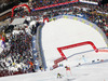 Marcus Sandell of Finland skiing in the second run of men giant slalom race of Audi FIS Alpine skiing World cup in Kranjska Gora, Slovenia. Men giant slalom race of Audi FIS Alpine skiing World cup season 2014-2015, was held on Saturday, 14th of March 2015 in Kranjska Gora, Slovenia.
