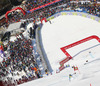 Fourth placed Ted Ligety of USA skiing in the second run of men giant slalom race of Audi FIS Alpine skiing World cup in Kranjska Gora, Slovenia. Men giant slalom race of Audi FIS Alpine skiing World cup season 2014-2015, was held on Saturday, 14th of March 2015 in Kranjska Gora, Slovenia.
