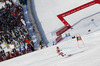 Second placed Marcel Hirscher of Austria skiing in the second run of men giant slalom race of Audi FIS Alpine skiing World cup in Kranjska Gora, Slovenia. Men giant slalom race of Audi FIS Alpine skiing World cup season 2014-2015, was held on Saturday, 14th of March 2015 in Kranjska Gora, Slovenia.
