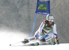 Elia Zurbriggen of Switzerland skiing during first run of Audi FIS Alpine skiing World cup giant slalom race. Men giant slalom race of Audi FIS Alpine skiing World cup 2014-2015 was held on Saturday, 14th of March 2015 on Vitranc slope in Kranjska Gora, Slovenia.
