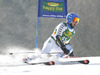 Calle Lindh of Sweden skiing during first run of Audi FIS Alpine skiing World cup giant slalom race. Men giant slalom race of Audi FIS Alpine skiing World cup 2014-2015 was held on Saturday, 14th of March 2015 on Vitranc slope in Kranjska Gora, Slovenia.
