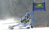 Mattias Roenngren of Sweden skiing during first run of Audi FIS Alpine skiing World cup giant slalom race. Men giant slalom race of Audi FIS Alpine skiing World cup 2014-2015 was held on Saturday, 14th of March 2015 on Vitranc slope in Kranjska Gora, Slovenia.
