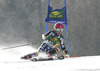 Eemeli Pirinen of Finland skiing during first run of Audi FIS Alpine skiing World cup giant slalom race. Men giant slalom race of Audi FIS Alpine skiing World cup 2014-2015 was held on Saturday, 14th of March 2015 on Vitranc slope in Kranjska Gora, Slovenia.
