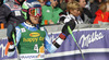 Fourth placed Ted Ligety of USA reacts in the finish of the second run of Audi FIS Alpine skiing World cup giant slalom race. Men giant slalom race of Audi FIS Alpine skiing World cup 2014-2015 was held on Saturday, 14th of March 2015 on Vitranc slope in Kranjska Gora, Slovenia.
